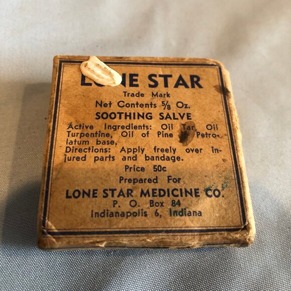 VINTAGE Lone Star Soothing Salve #F17 - Picture 1 of 5